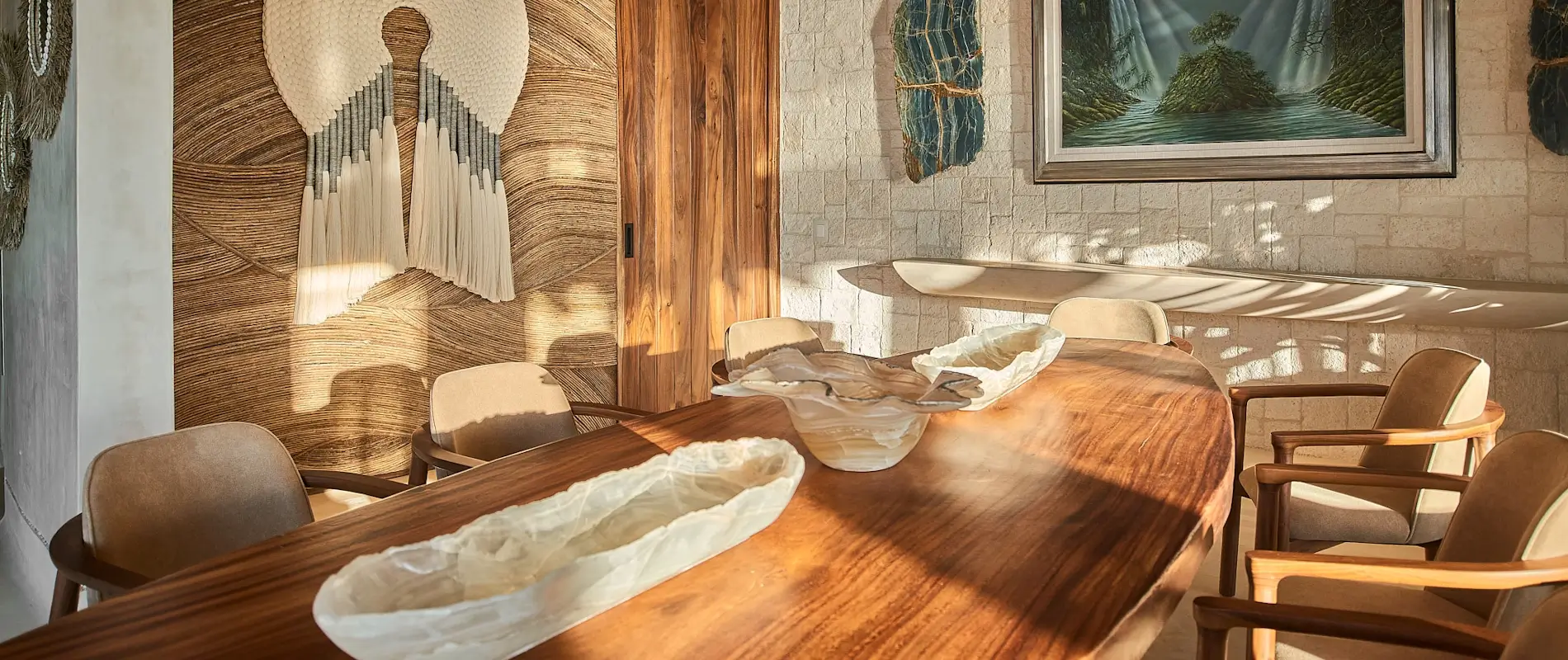 Cena privada al borde de la alberca en Wayak Luxury Village
